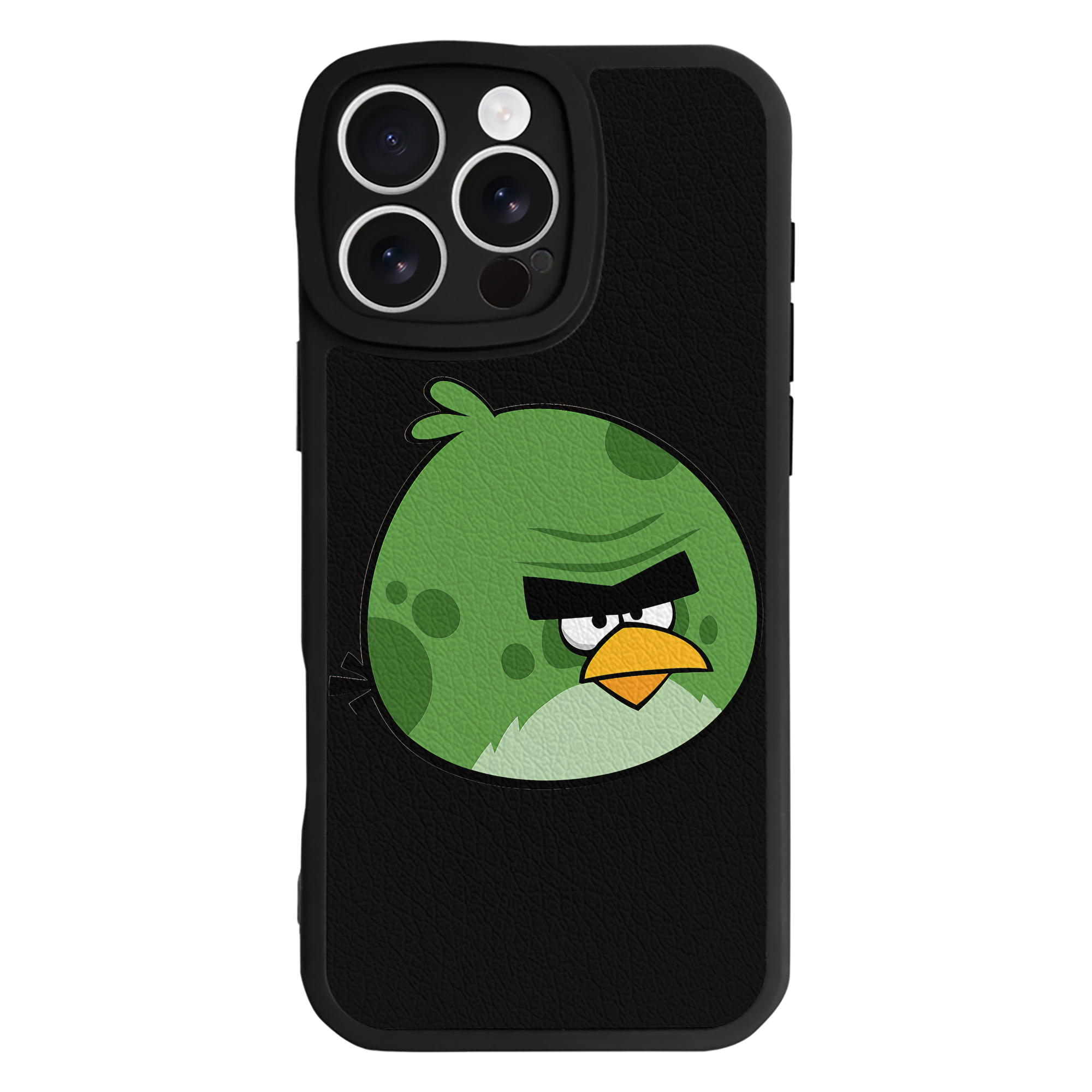 （画像用） Angry Birds アングリーバード 【iPhone 16シリーズ対応】シリコンスマホケース（レザー調） 材質：シリコン